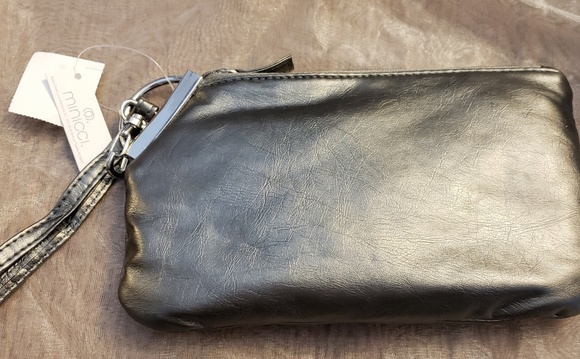 ❤️SOLD!❤️Evening Bag/Wristlet Pewter Grey - New Tags - Picture 1 of 5